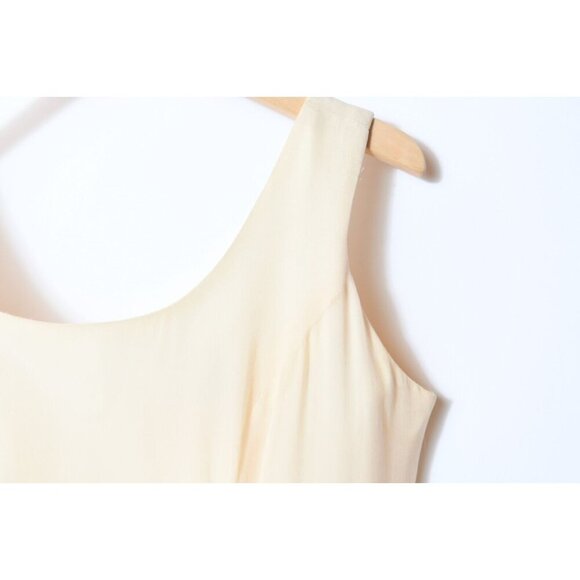 Watters Ivory Bridal Wedding Dress Gown Full Length Sleeveless Silk Sz 10 READ - Picture 5 of 15